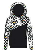 Load image into Gallery viewer, Mickey Love Signs Ladies Hoodie