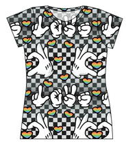 Load image into Gallery viewer, Mickey Love Signs Ladies' Basic Tee