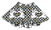 Load image into Gallery viewer, Mickey Love Signs Ladies' Circle Skirt