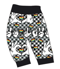 Load image into Gallery viewer, Mickey Love Signs Ladies' Joggers and Jogger Shorts
