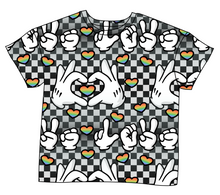 Load image into Gallery viewer, Mickey Love Signs Ladies' Oversized Tee