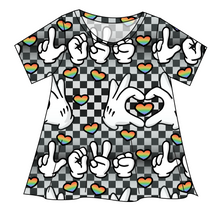Load image into Gallery viewer, Mickey Love Signs Ladies' Swing Tee