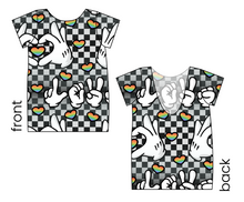 Load image into Gallery viewer, Mickey Love Signs Low Back Ballerina Tee
