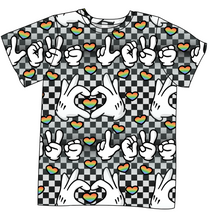 Load image into Gallery viewer, Mickey Love Signs Mens' Tee