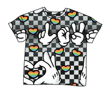 Load image into Gallery viewer, Mickey Love Signs Oversized Tee
