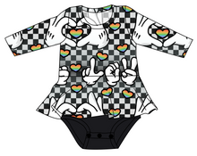 Load image into Gallery viewer, Mickey Love Signs Peplum Top