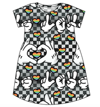 Load image into Gallery viewer, Mickey Love Signs Play Dress