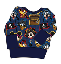 Load image into Gallery viewer, Pirate Pals Grow With Me Hoodie (or Crewneck)