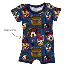 Load image into Gallery viewer, Pirate Pals Grow With Me Pants And Shorts Romper
