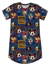 Load image into Gallery viewer, Pirate Pals Ladies' T-Shirt Dress