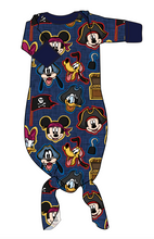 Load image into Gallery viewer, Pirate Pals Newborn Knotted Gown