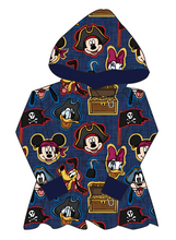 Load image into Gallery viewer, Pirate Pals Peplum Hoodie (or Crewneck)