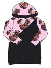 Load image into Gallery viewer, Floral Mouse Ears Classic Hoodie (or Crewneck)