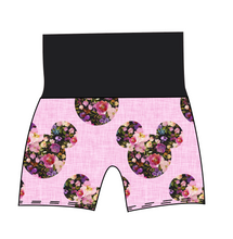 Load image into Gallery viewer, Floral Mouse Ears Grow With Me Pants And Shorts