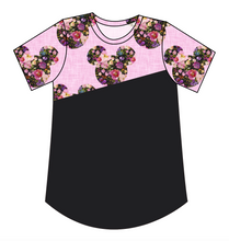 Load image into Gallery viewer, Floral Mouse Ears Kids' Relaxed Tee