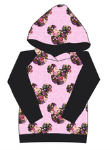 Load image into Gallery viewer, Floral Mouse Ears Ladies Hoodie
