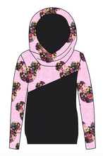 Load image into Gallery viewer, Floral Mouse Ears Ladies Hoodie