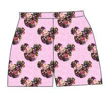 Load image into Gallery viewer, Floral Mouse Ears Ladies' Lounge Shorts