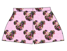 Load image into Gallery viewer, Floral Mouse Ears Ladies' Lounge Shorts