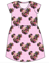 Load image into Gallery viewer, Floral Mouse Ears Ladies' Play Dress