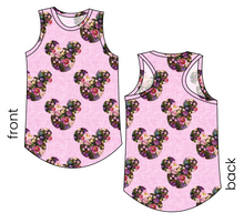 Load image into Gallery viewer, Floral Mouse Ears Ladies' Summer Tank