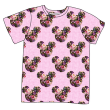 Load image into Gallery viewer, Floral Mouse Ears Mens' Tee