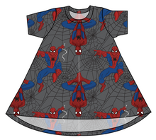 Load image into Gallery viewer, Spectacular Spidey Basic T-Shirt Dress
