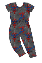 Load image into Gallery viewer, Spectacular Spidey Ladies Pants Length Ivy Romper