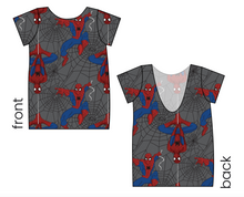 Load image into Gallery viewer, Spectacular Spidey Low Back Ballerina Tee