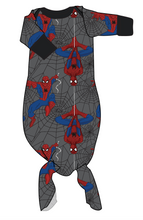 Load image into Gallery viewer, Spectacular Spidey Newborn Knotted Gown