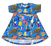 Load image into Gallery viewer, Nemo and Friends Basic T-Shirt Dress
