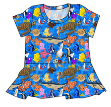 Load image into Gallery viewer, Nemo and Friends Ladies' Peplum Top