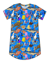 Load image into Gallery viewer, Nemo and Friends Ladies' T-Shirt Dress