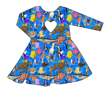 Load image into Gallery viewer, Nemo and Friends Molly Heart Back Twirly Dress