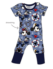 Load image into Gallery viewer, Cruise Crew Grow With Me Pants And Shorts Romper