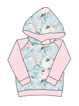 Load image into Gallery viewer, Icy Floral Ladies Hoodie