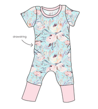 Load image into Gallery viewer, Icy Floral Grow With Me Pants And Shorts Romper