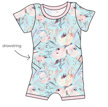 Load image into Gallery viewer, Icy Floral Grow With Me Pants And Shorts Romper