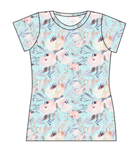 Load image into Gallery viewer, Icy Floral Ladies' Basic Tee