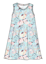 Load image into Gallery viewer, Icy Floral Ladies' Swing Dress