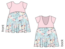 Load image into Gallery viewer, Icy Floral Low Back Dress