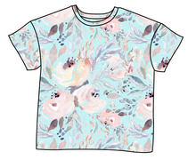 Load image into Gallery viewer, Icy Floral Ladies' Oversized Tee