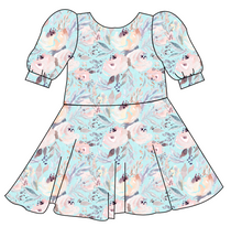 Load image into Gallery viewer, Icy Floral Prairie Dress