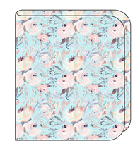 Load image into Gallery viewer, Icy Floral Swaddle Blanket