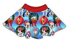 Load image into Gallery viewer, Mouse Friends Holiday Circle Skirt
