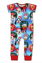 Load image into Gallery viewer, Mouse Friends Holiday Emmett Pants And Shorts T-Shirt Romper