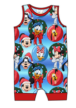 Load image into Gallery viewer, Mouse Friends Holiday Emmett Pants And Shorts T-Shirt Romper