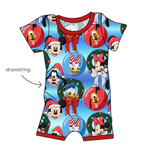 Load image into Gallery viewer, Mouse Friends Holiday Grow With Me Pants And Shorts Romper
