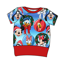 Load image into Gallery viewer, Mouse Friends Holiday Grow With Me Tee
