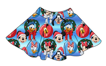 Load image into Gallery viewer, Mouse Friends Holiday Ladies' Circle Skirt